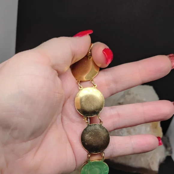 Vintage Toledo Damascene Link Bracelet - Picture 7 of 8